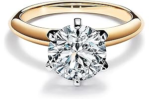 4.00ct Solitaire Round Cut Diamond Engagement Ring