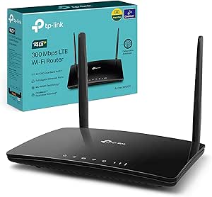 TP-Link AC1200 Mbps 4G+ Cat6 Wireless Dual Band Gigabit Router, 4G Network Nano SIM Slot Unlocked, with MU-MIMO technology, No Configuration required, UK Plug (Archer MR500), packaging may vary
