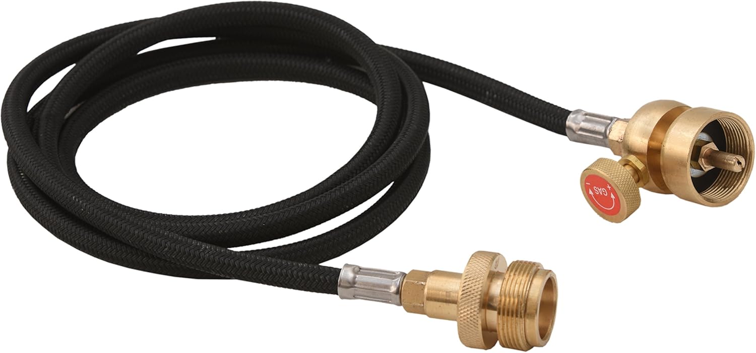 Flame King YSNMT48 Flexible 5-FT Extension Hose for 1Lb Propane Tank Cylinders