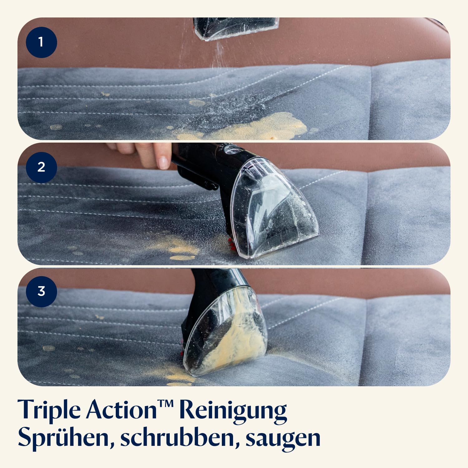 BISSELL SpotClean Pet Pro, Polsterreiniger Gerät, Teppichreiniger für Schmutzflecken, Waschsauger für Haustierhalter, Nasssauger für Teppiche, Polster, Auto & Mehr, Leistungsstarker 750W Motor, 15585