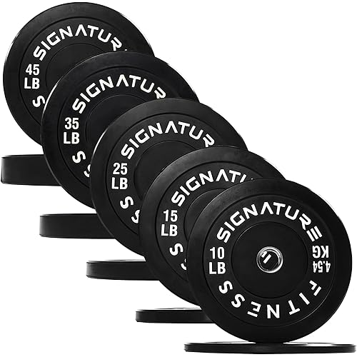 Olympic Bumper Plates, 2" Weight Plates for Strength Training & Weightlifting, Pairs, Sets or Sets with 7FT Barbell, Multiple Options