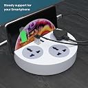 Power Plate 5 1500W Power Converter with USB Charger & Mobile Holder 3AC Socket + 3USB Ports I 1.5 m Cord Length (1 Piece) gallery image