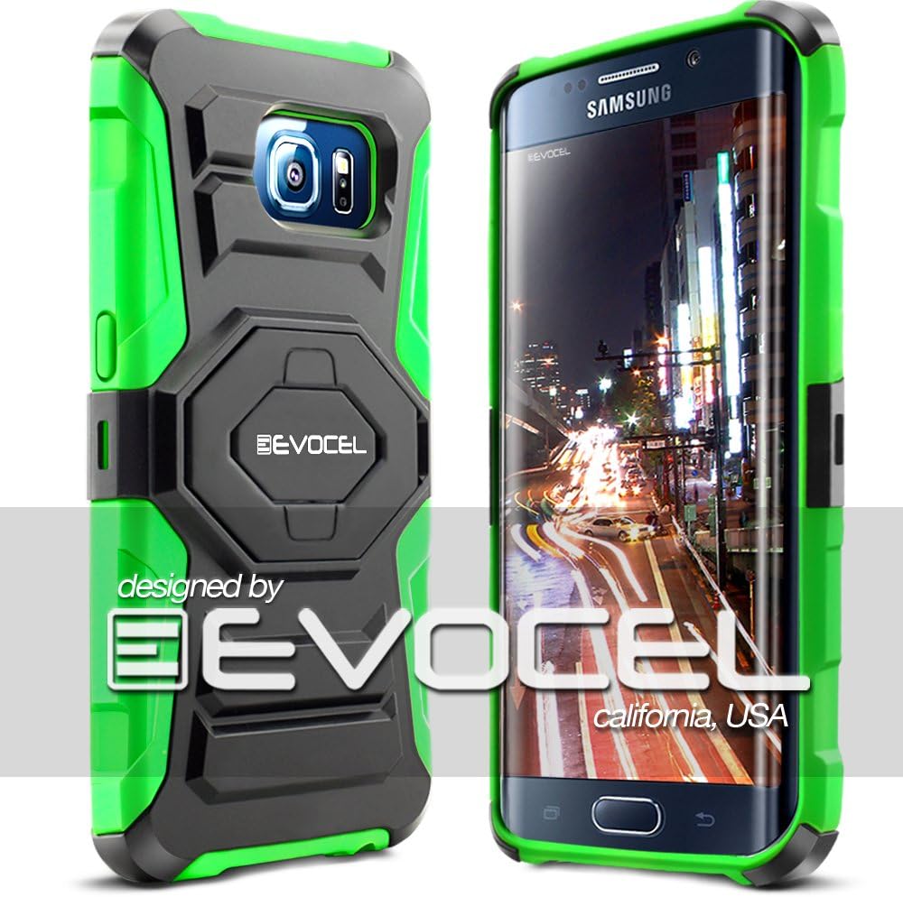 Galaxy S6 Edge Plus (G928) Case, Evocel [New Generation] Dual Layer Rugged Holster Case with Kickstand & Belt Clip for Samsung Galaxy S6 Edge Plus SM-G928 (Does NOT fit Regular S6 Edge), Green