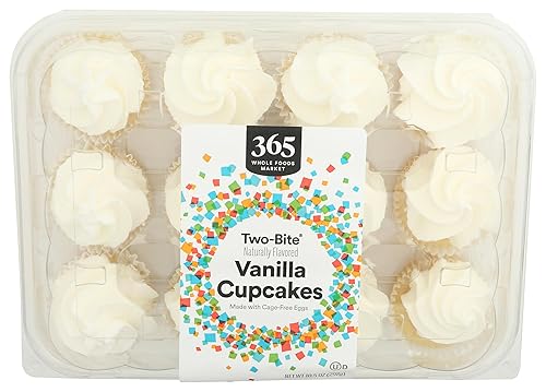 365 by Whole Foods Market, Two-Bite Vanilla Cupcakes, 10.5 oz,