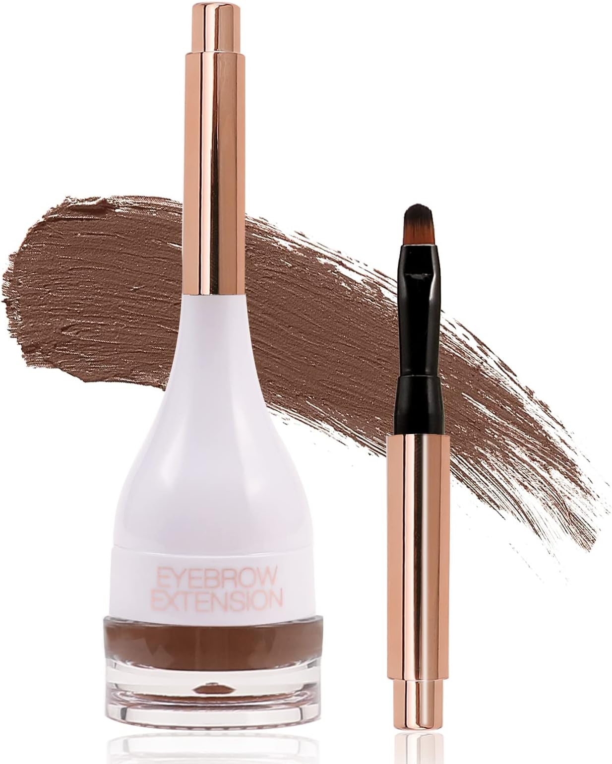 Boobeen Eyebrow Pomade Makeup, Brow Color Definer, Waterproof Eyebrow Cream Enhancer with Brush, Brow Gel Long Lasting