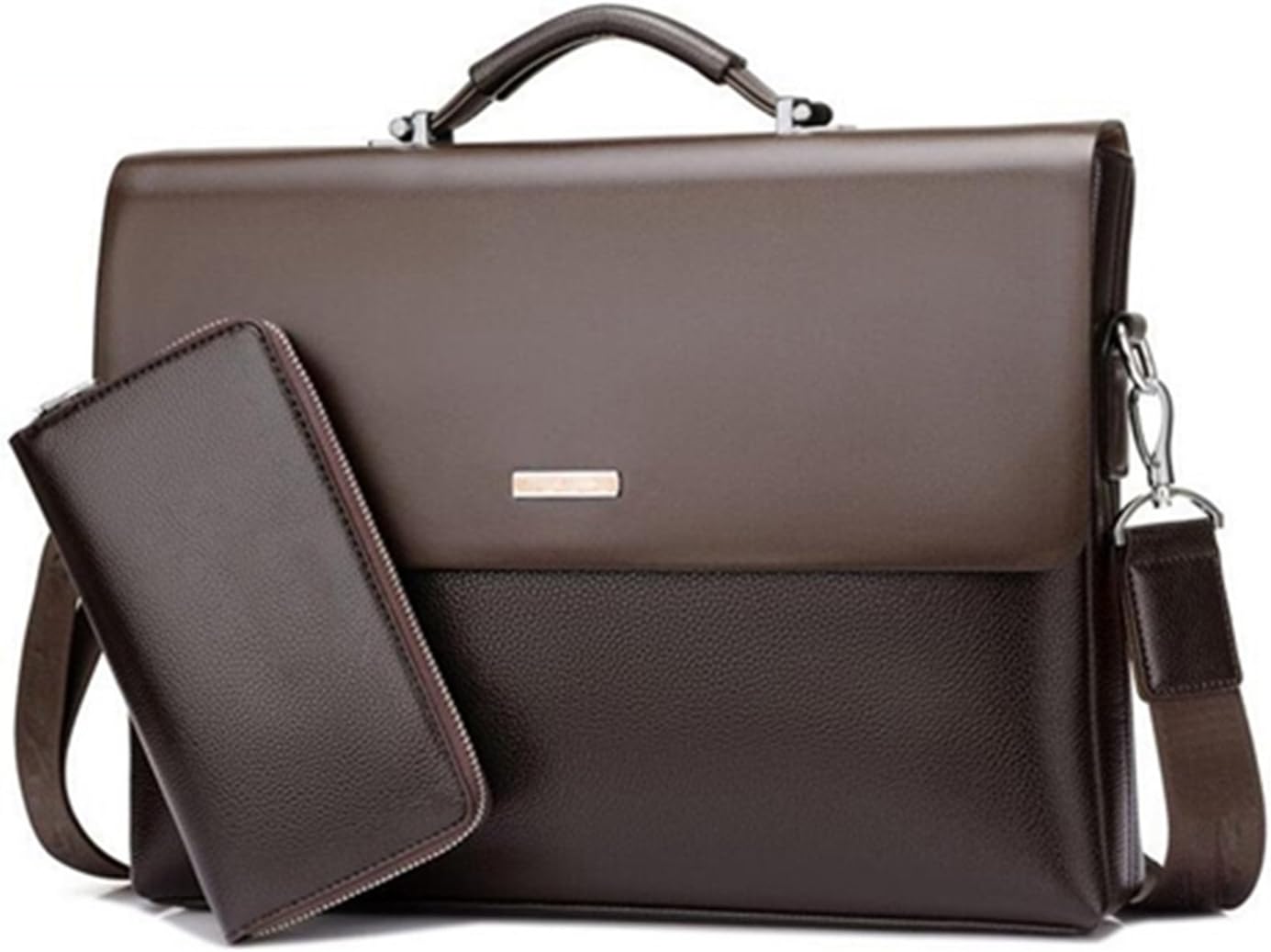 Orlyvrie Business Handbag Mens Fashion Leather Briefcases Tote Bag Male Sacoche Homme Document Laptop Shoulder Men Messenger Bags