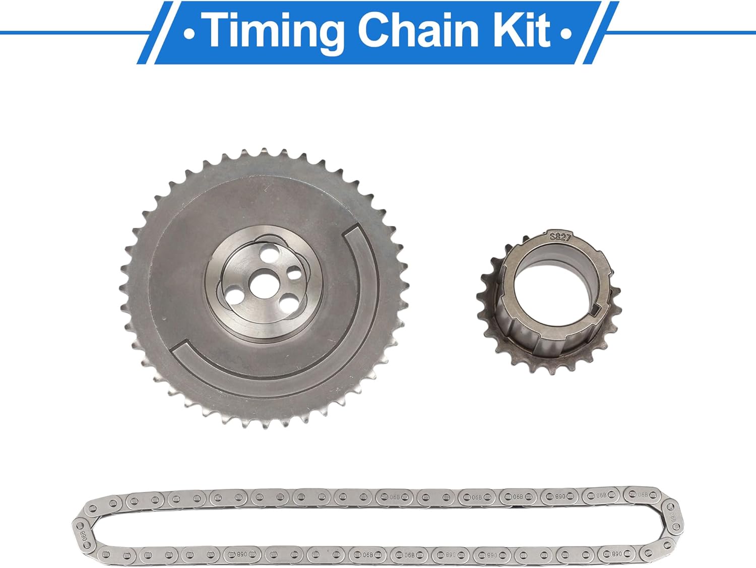 1 Set Engine Timing Chain Kit for Chevrolet Silverado 1500 2500 3500 Express Tahoe Avalanche Camaro for GMC Sierra Yukon 5.3L 6.0L 12556582/12586665/12639249/89060436