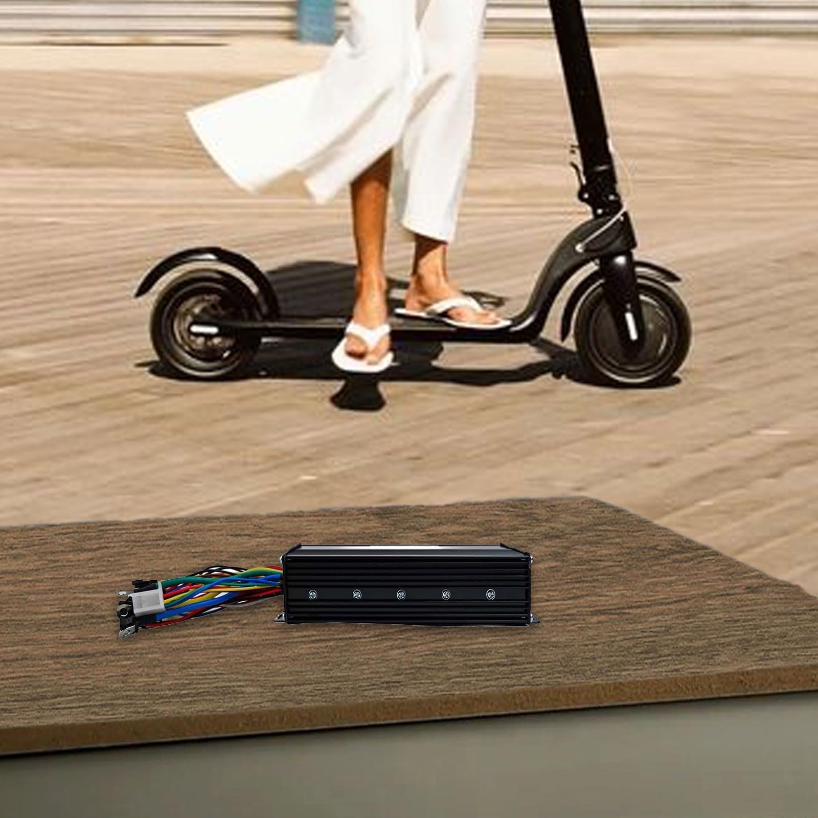 Controlador sin escobillas E-Bike 36V-52V 1500W/2000W inteligente de 3 modos de onda sinusoidal aleación de aluminio 40A control de motor de bicicleta eléctrica pieza scooter eléctrico