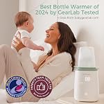 Chauffe-biberons et stérilisateur à vapeur intelligent Momcozy, chauffe-lait pour bébé rapide avec contrôle de température précis et arrêt automatique, chauffe-biberons multifonctionnels pour lait maternel ou formule