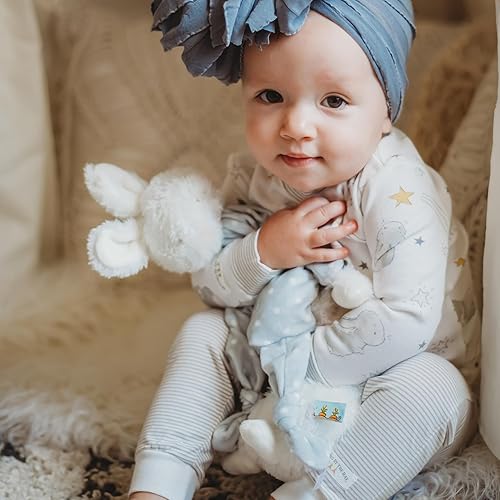 Miniatura 4 de Bunnies By The Bay "Bloom Knotty Friend - Manta de peluche de conejo para bebé, manta de peluche para mejor amigo, 10 pulgadas