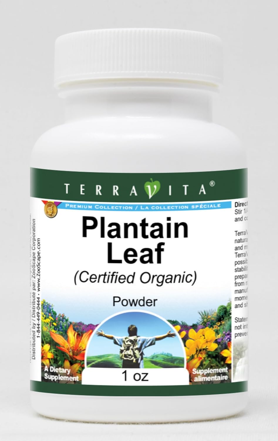 Plantain Leaf (Certified Organic) Powder (1 oz, ZIN: 518662) - 3 Pack
