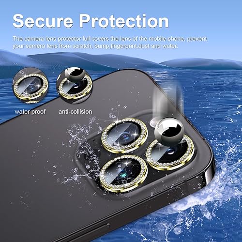 Miniatura 2 de PZJOPE Protector de lente de cámara para iPhone 15 Pro MaxiPhone 15 Pro, protector de pantalla de vidrio templado, aleación de aluminio, accesorios