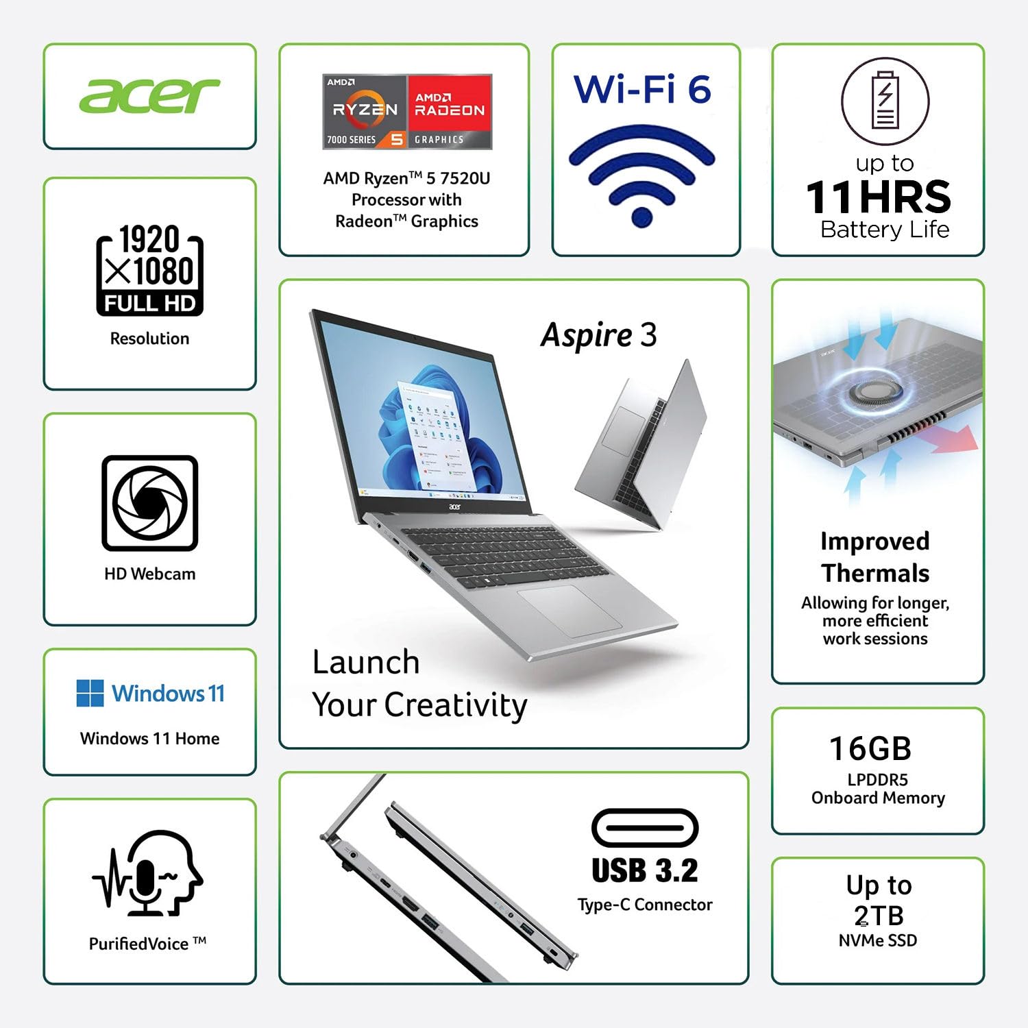 Amazon.com: Acer Aspire 3 15.6