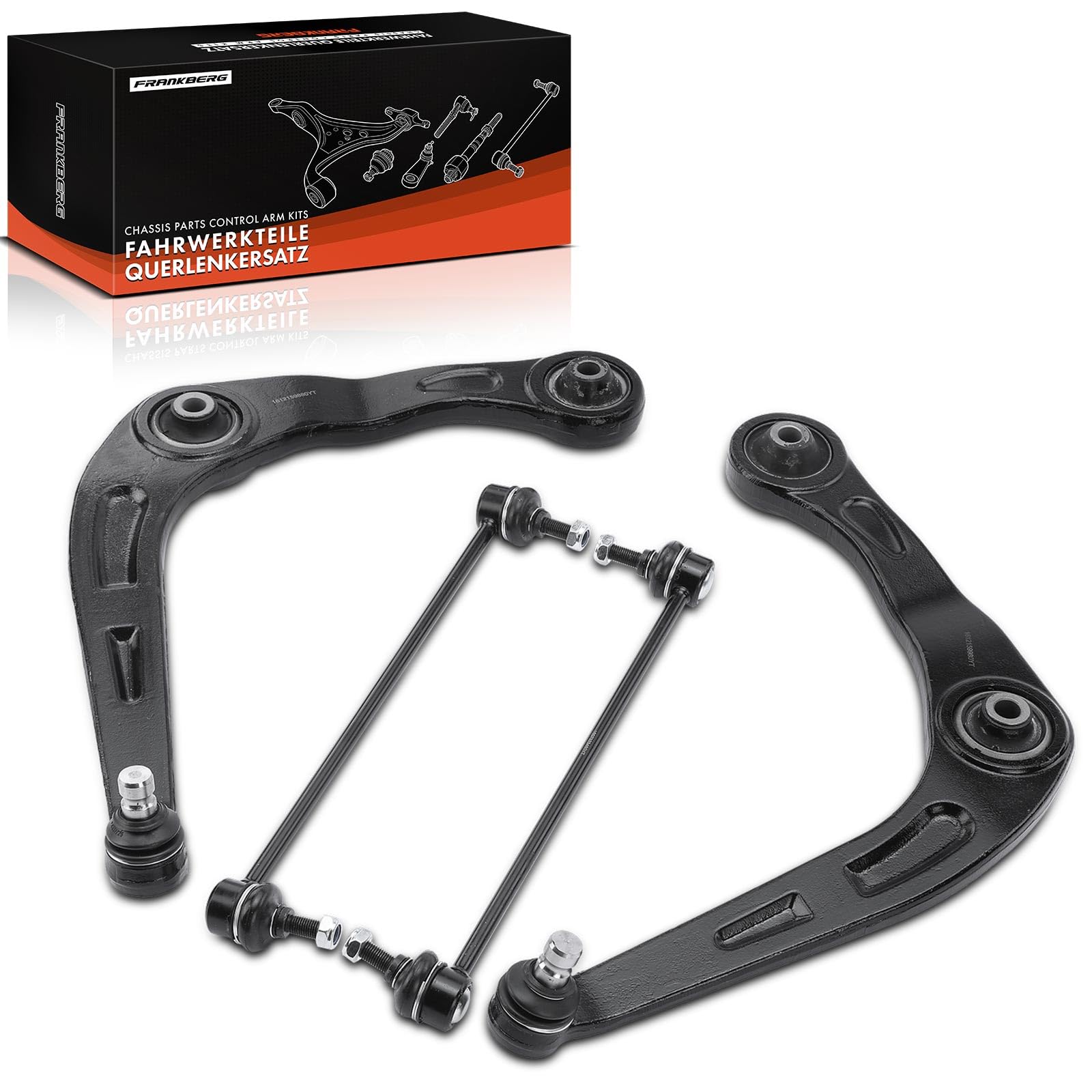 Frankberg 4 bras de suspension + 1 biellette de barre stabilisatrice