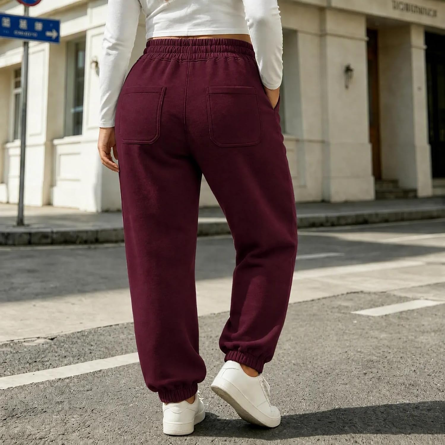 Women's Cargo Sweatpants Joggers Pants with Pockets
