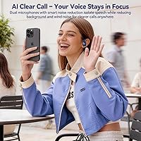Vista 4 de GOLREX Auriculares con cancelación activa de ruido Auriculares Bluetooth con cancelación activa de ruido
