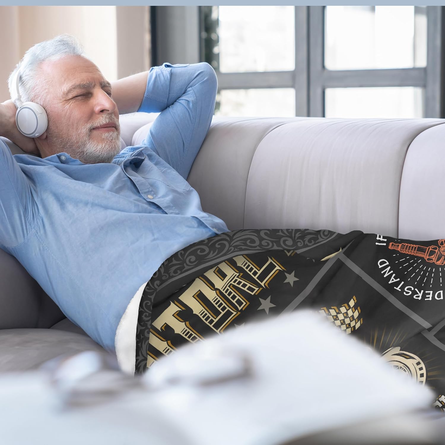 Motorcycle Gifts for Men Women, Best Gifts for Motorcycle Riders, Lovers, Blanket Gift for Boyfriend Husband 60” X 50” - Image 5