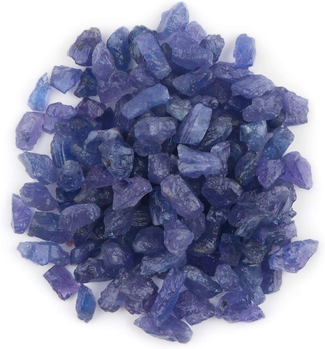 InfinityGemsArt 50 carats Natural Raw Tanzanite Stone, Rough Crystals for Jewelry Making, Wire Wrapping, Chakra Gemstones, Birthstone, Loose Gemstone Supply, Purple Gem, DIY Jewelry Gift Stone - Image 2