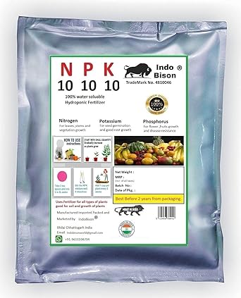 Indobison NPK 10 10 10 All Purpose Plant Pink Hydroponic Fertilizer (5000 gram)