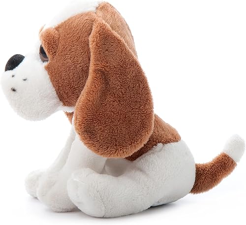 Miniatura 4 de The Petting Zoo Perro de perro de peluche, regalos para niños, juguete de peluche de perro brillante de 7 pulgadas