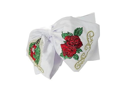 Miniatura 4 de A&C Quinceañeras and More Mexican charro with Virgen de Guadalupe embroidery Moño charro con Virgen de Guadalupe bordada (Gold)