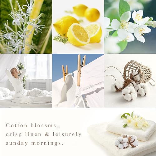 Miniatura 5 de Velas aromáticas para el hogar, paquete de 3 velas perfumadas de algodón de 7.8 onzas, juego de velas de aromaterapia para alivio del estrés, juego