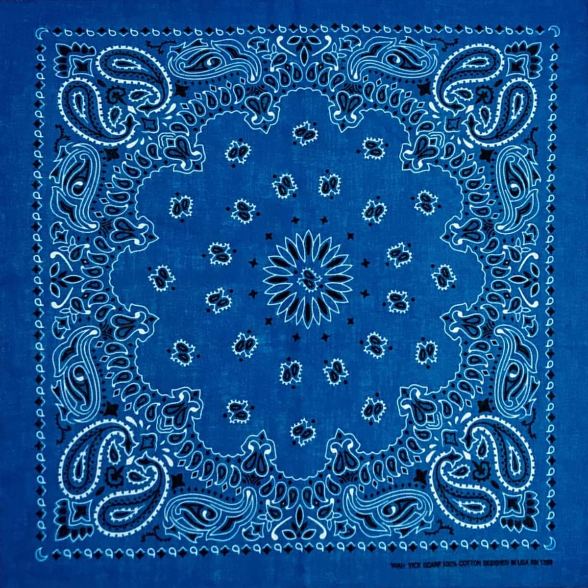 KUTXA 100% Cotton Western Paisley Bandanas double sided printing for Men for Women 2/4/8/12/24 Piece(22 inch x 22 inch)