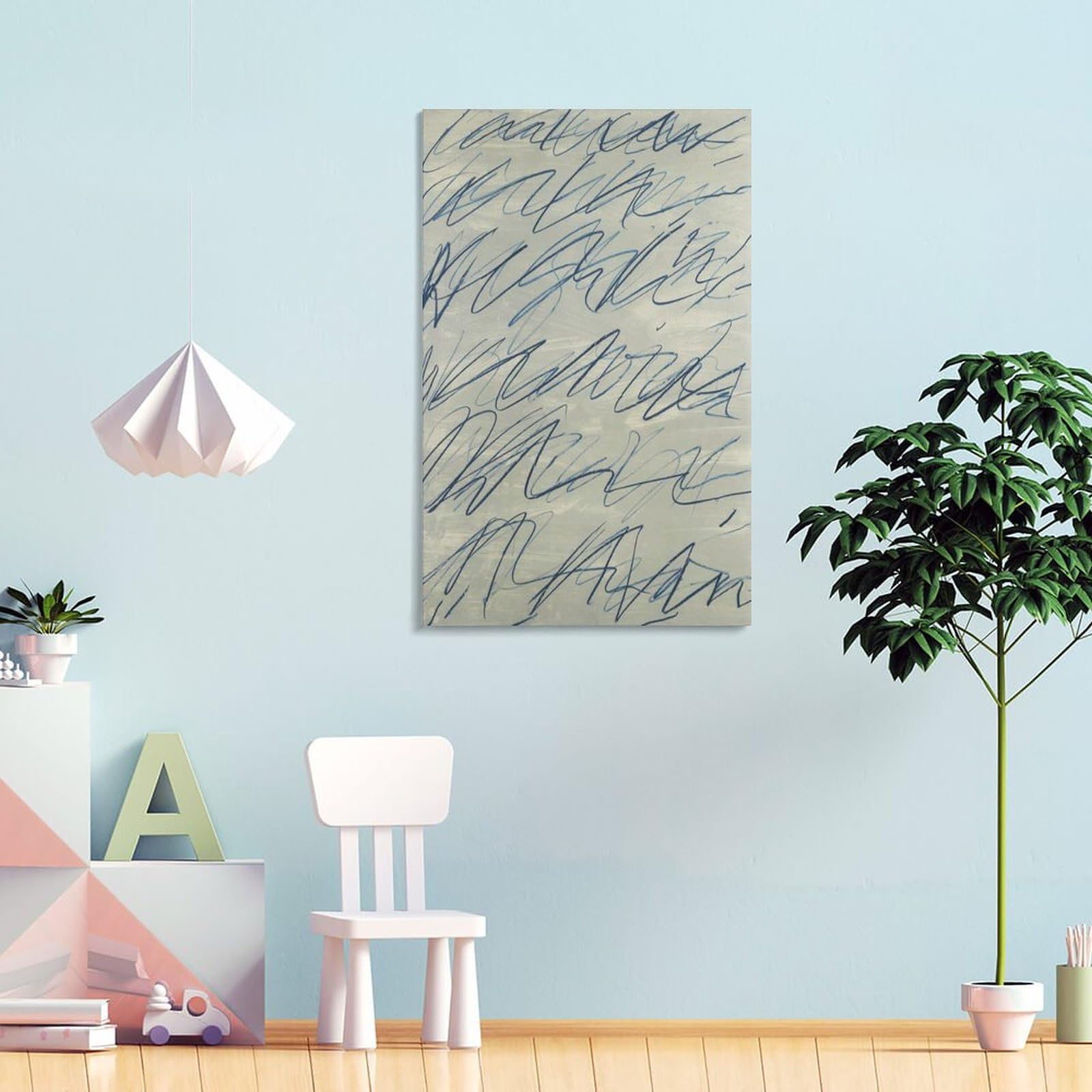 Amazon.co.jp: Cy Twombly ポスター 抽象画《無題》 ウォールアート Cy