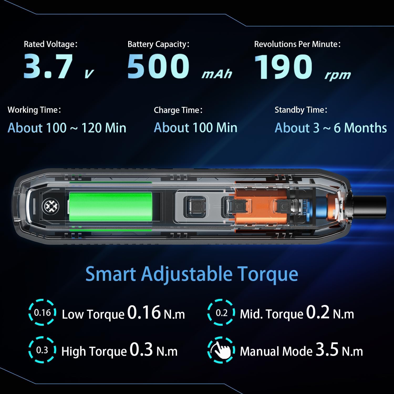 Juego de destornilladores eléctricos de precisión, destornillador inalámbrico 180 en 1, 3 ajustes de par con 160 puntas de precisión magnéticas para computadora, laptop, iPhone, PS5, Xbox, reloj