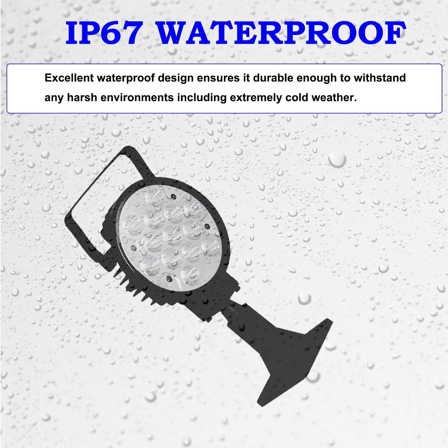 Manual Rotating Search Light for Boat, IP67 Waterproof Spotlight for Truck vessel Marine Searching 360 Rotating, 39W Auxiliary Searchlight Driving Light for Pontoon and Yacht and Small Boat, 12V/24V