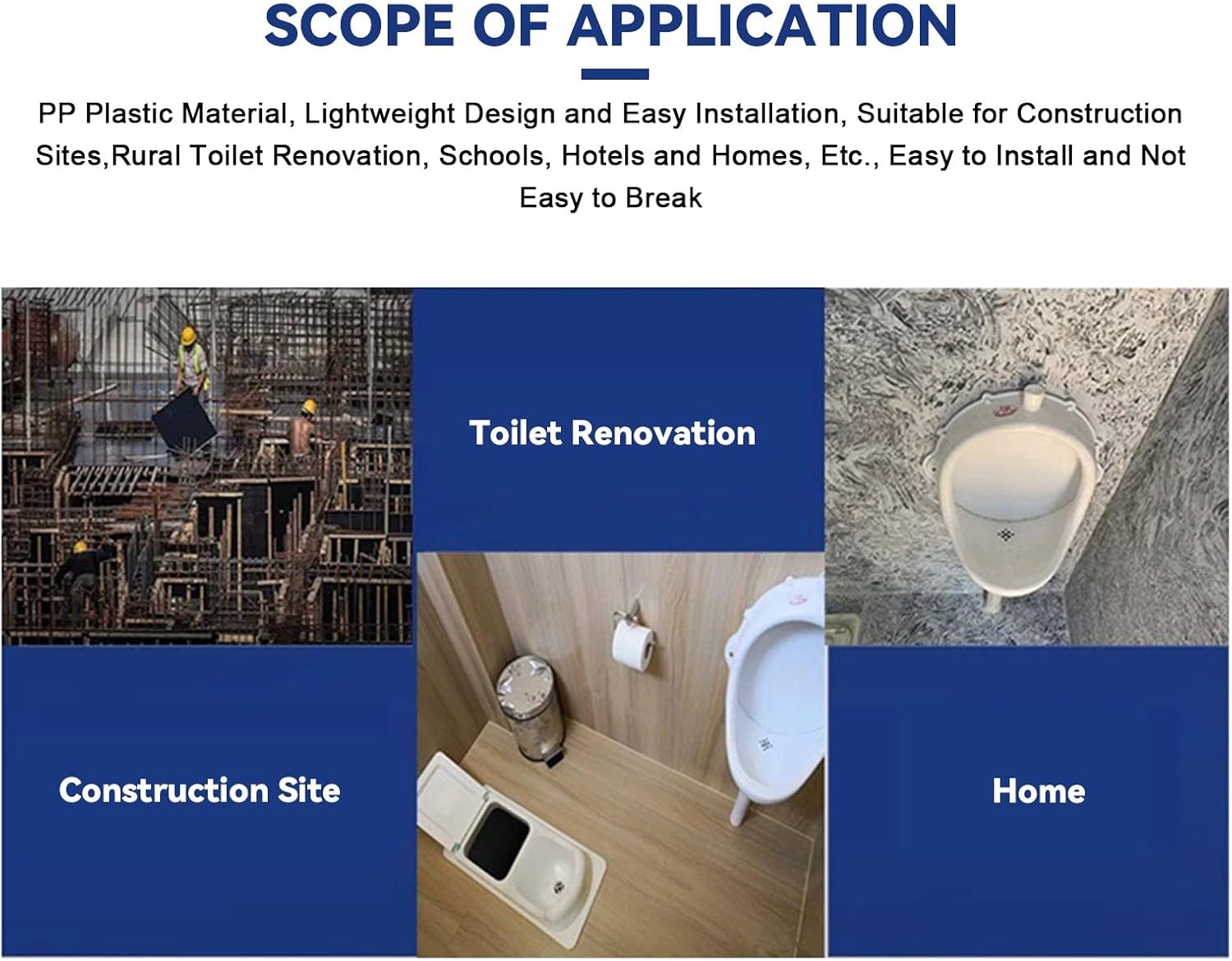 Outdoor Waterless Urinal With Hose And Flush Valve Diverter Temporary Urinal Wall Mounted Commercial Men Plastic Urinals High Efficiency Washout Urinal Mobile Toilet Portable Urinal Trough Urine(Urina