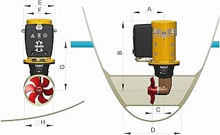 Vetus Bow7512d Bow Thruster 4.4kw 75kgf 12vdc 185mm Tunnel