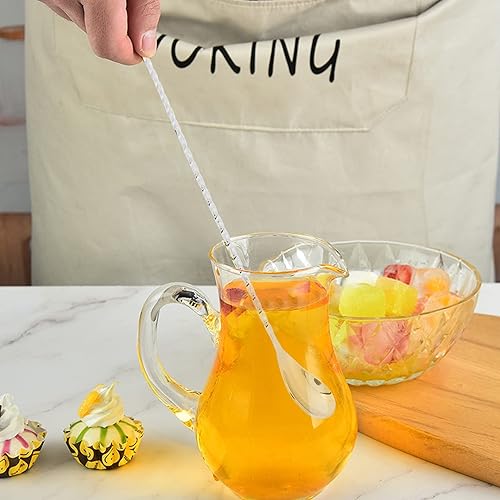 Miniatura 2 de Cuchara mezcladora de acero inoxidable, cuchara coctelera de bar, cuchara agitadora de cóctel de mango largo, herramientas de barra de cuchara