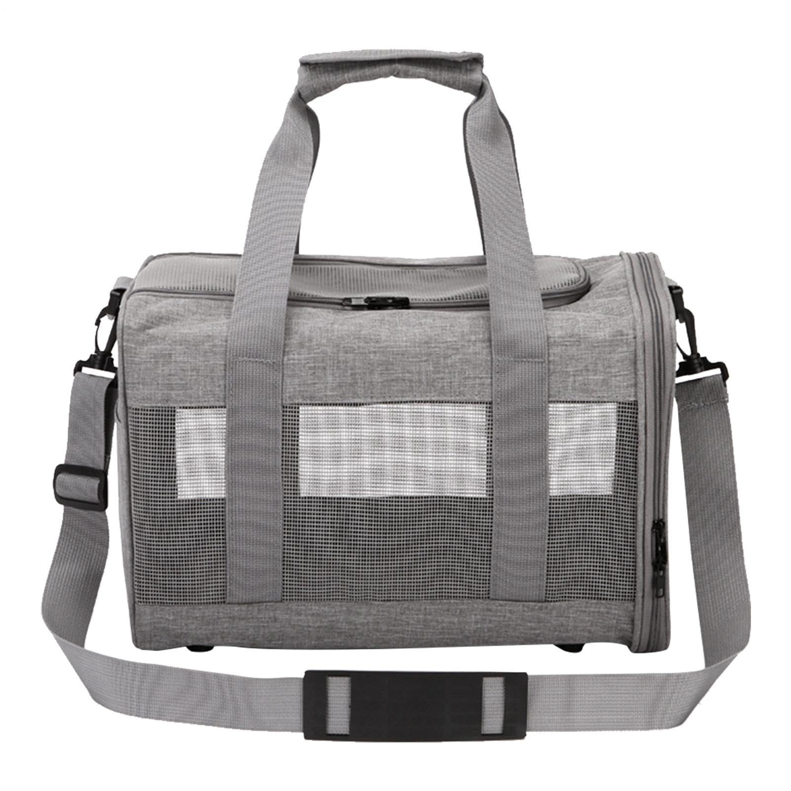 Transportín para perros, portátil con asa y – para cachorros y perros pequeños – Para cachorros y gatos de talla pequeña mediana casa viaje coche camping picnic paseo