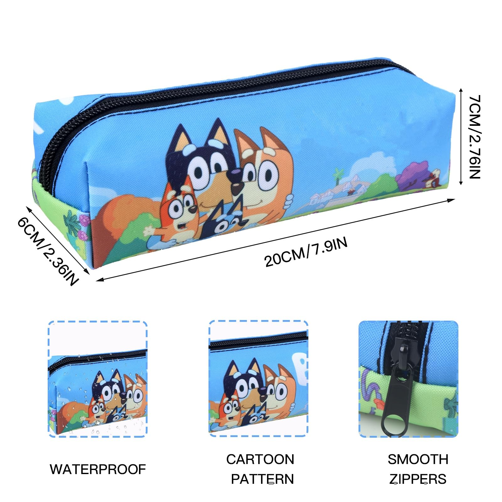 yumcute Pencil Case Large Capacity Pen Bag with Zipper Pencil Case School Supplies with Stationery School Supplies for Kids Teenage Gifts for Boys Girls - Image 2