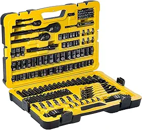 Stanley Jogo de Ferramentas Mecânicas com Maleta Organizadora, Acompanha Soquetes com Diversas Cabeças, com Acabamento Cromado, Modelo STMT71662, 183 Peças