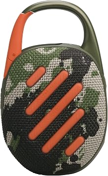 JBL Clip 5 Ultra Portable Bluetooth Speaker with gSport Carbon Fiber Case (Camo)