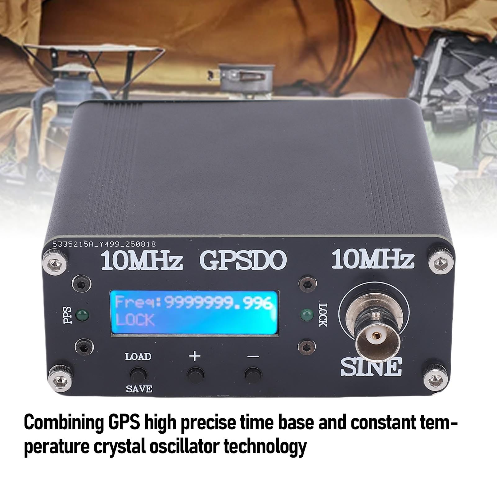 SEAFRONT Oscillateur discipliné GPS pour Décodeur Audio Source de Signal Générateur D'oscillateur à Fréquence Variable 10 MHz GPS OXCO Horloge Disciplinée