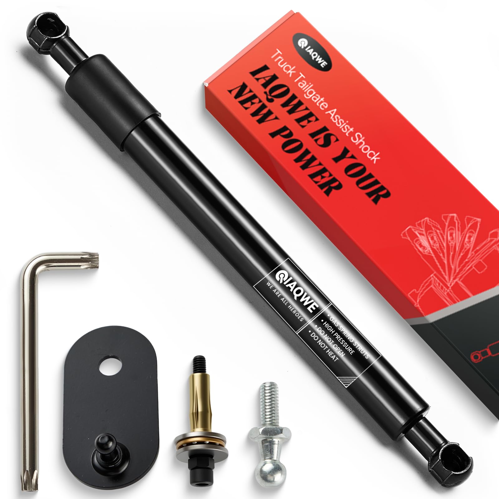 IAQWE 43200 Truck Tailgate Assist Shock Kit for Ford F150 &amp; Lincoln Mark LT