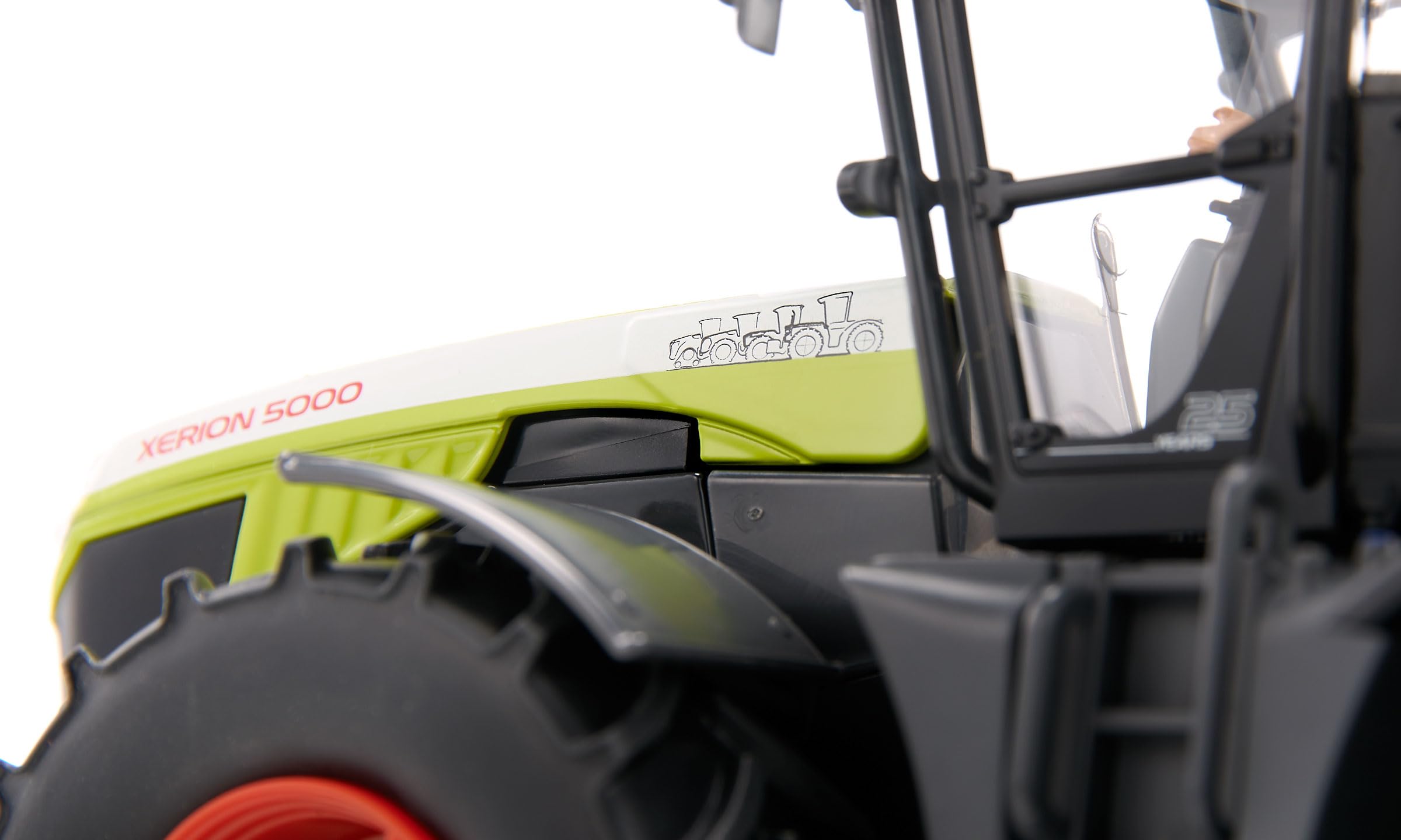 siku 6788, Claas Xerion 5000 TRAC VC Traktor mit Sonderbedruckung zum 25-jährigen Jubiläum des Modells, 1:32, Ferngesteuert, Ohne Fernsteuermodul, Steuerung via App oder Gaming Controller möglich