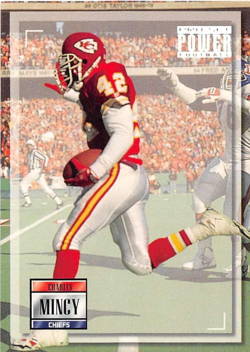 1993 Pro Set Power #142 Charles Mincy Chiefs Football Card (RC - Rookie Card) NM-MT