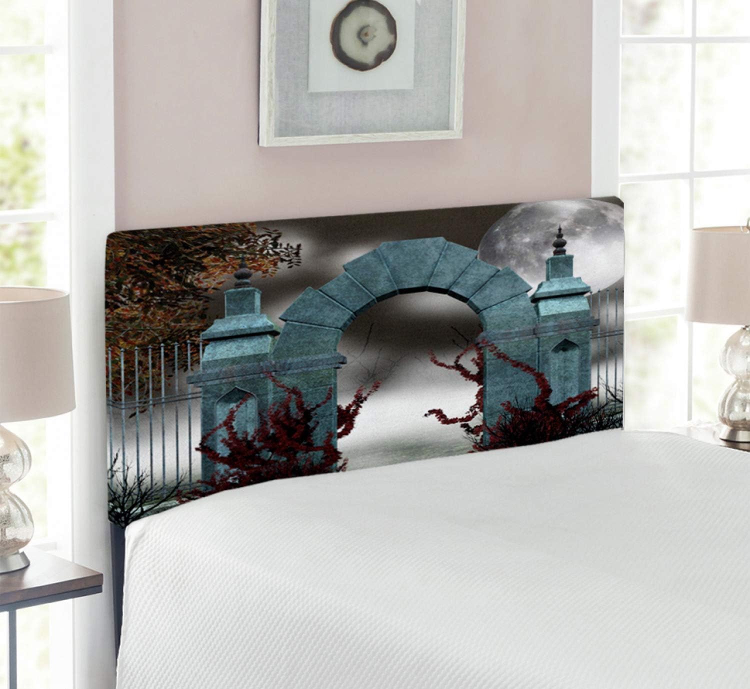 Lunarable Gothic Headboard, Scary Medieval Middle Age
