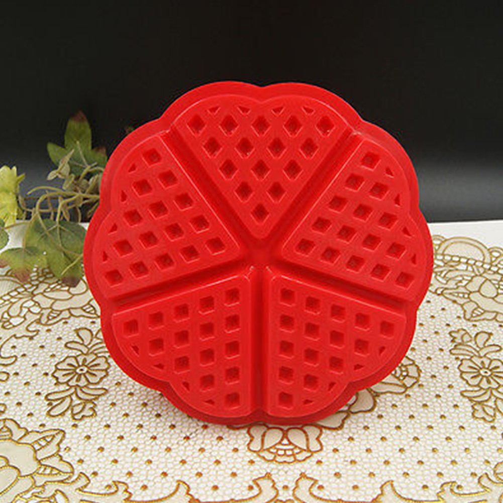 Love heart shaped silicone waffle maker waffle mould Amazon.in Toys