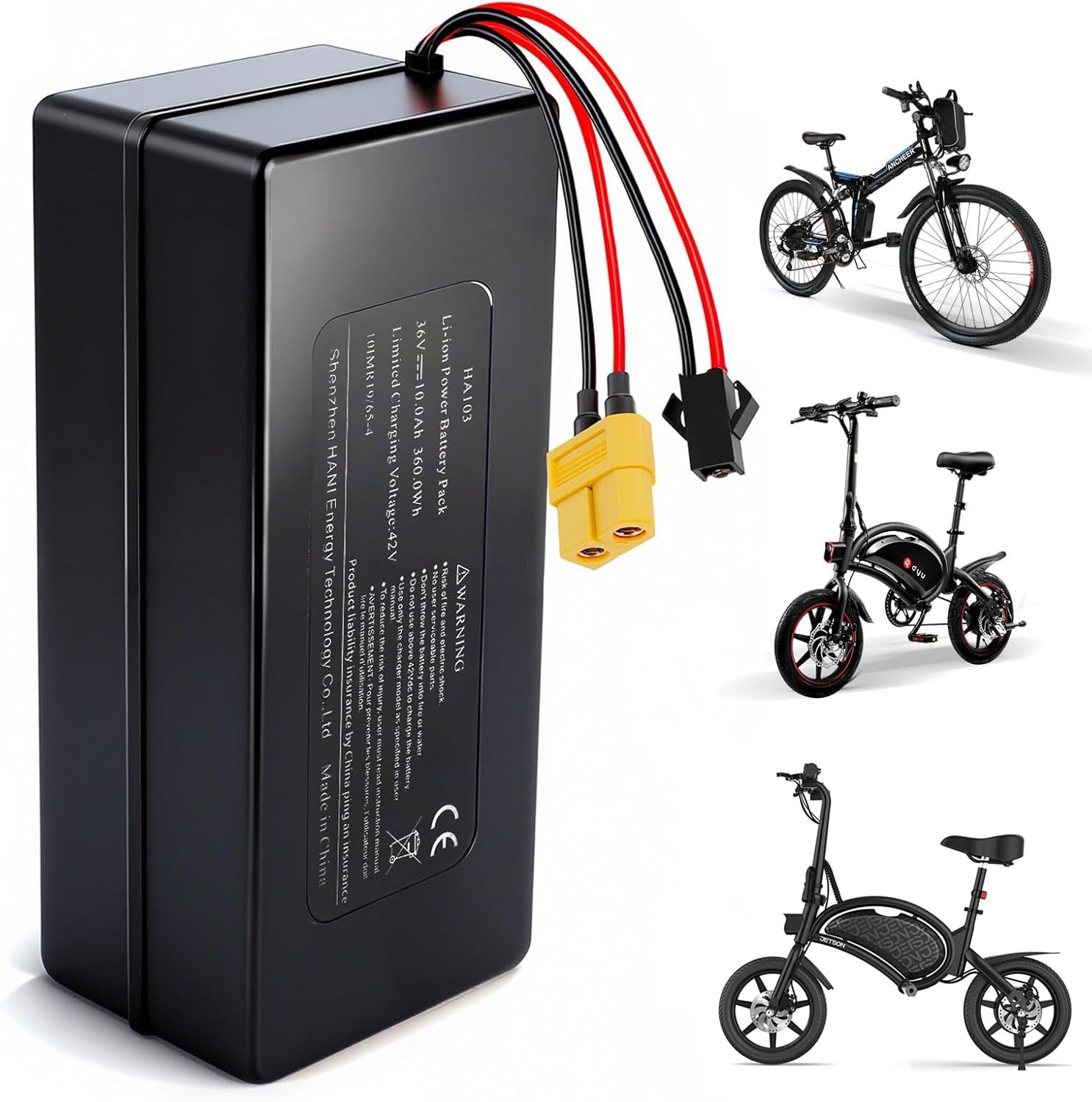 Amazon.com: KORNORGE 36V 6Ah 216Wh Lithium-Ion Battery Compatible