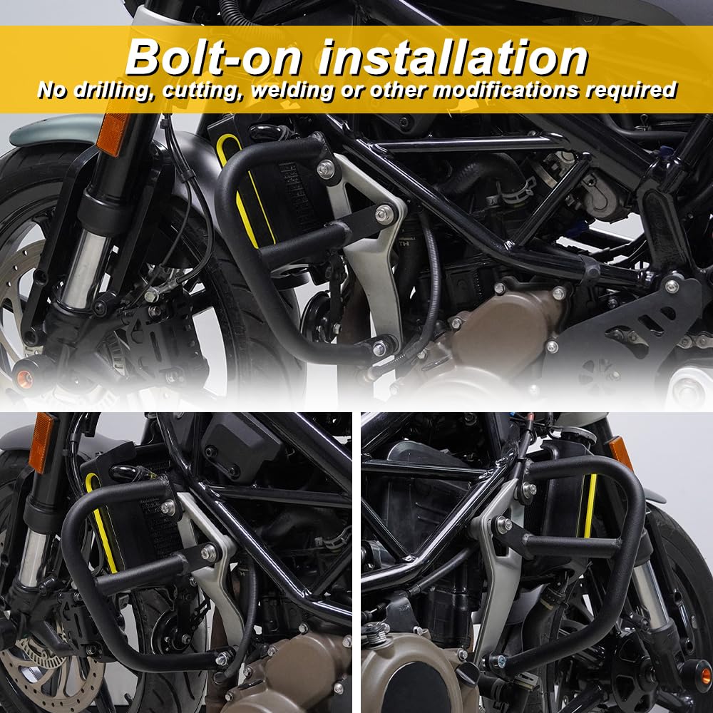 Snapklik.com : REARACE Engine Guard Highway Crash Bar Compatible