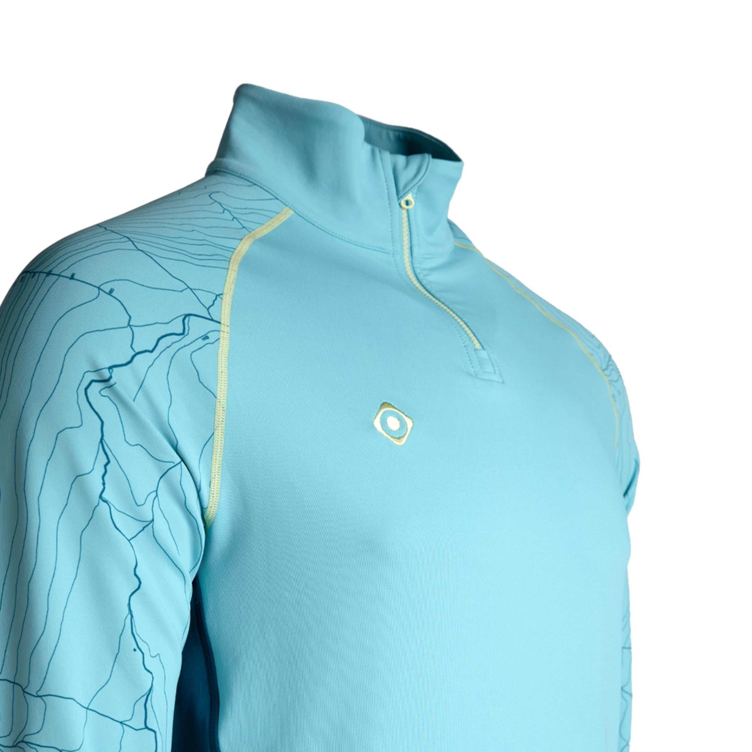 Izas Salem M Camiseta Técnica DE Manga Larga para Hombre Polar Stretch para Entrenamientos y Rutas Outdoor en Climas Fríos, Bi-elástica, Transpirable, Secado Rápido, Cuello Alto Cremallera