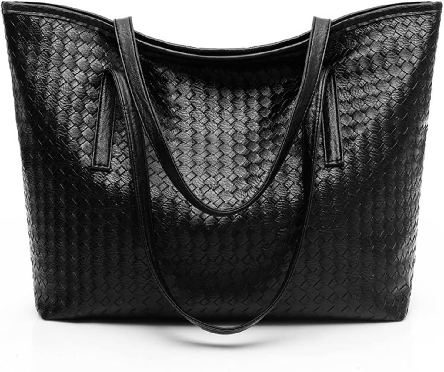 AYNKH Ladies Tote Bag PU Leather Handbag, Large Capacity Top Handle