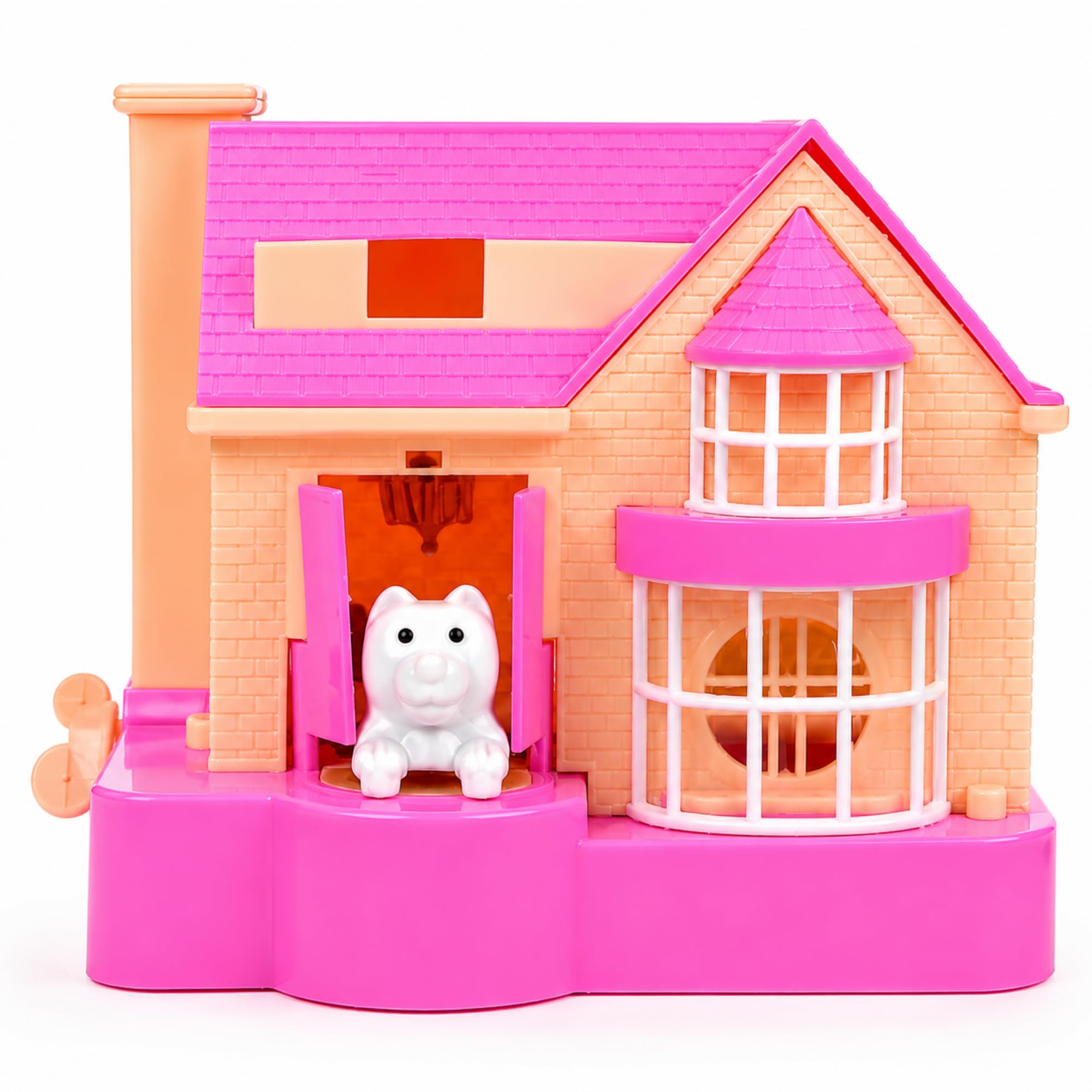 Puppy House Coin Bank Toy for Kids Multicolour Dog Piggy Bank | Cute Money Saving Box for Children | Plastic Piggies Puppy Toy House | Ideal for Boys, Girls, Gifts, Return Presents, 3+ Years (Pink, 1)-image-9