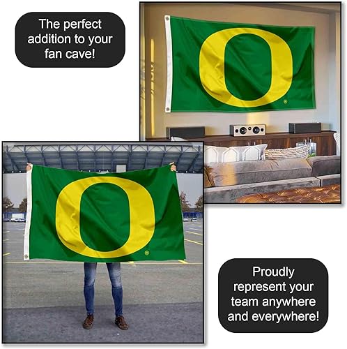 Vista 5 de Oregon Green 3x5 Banner Flag