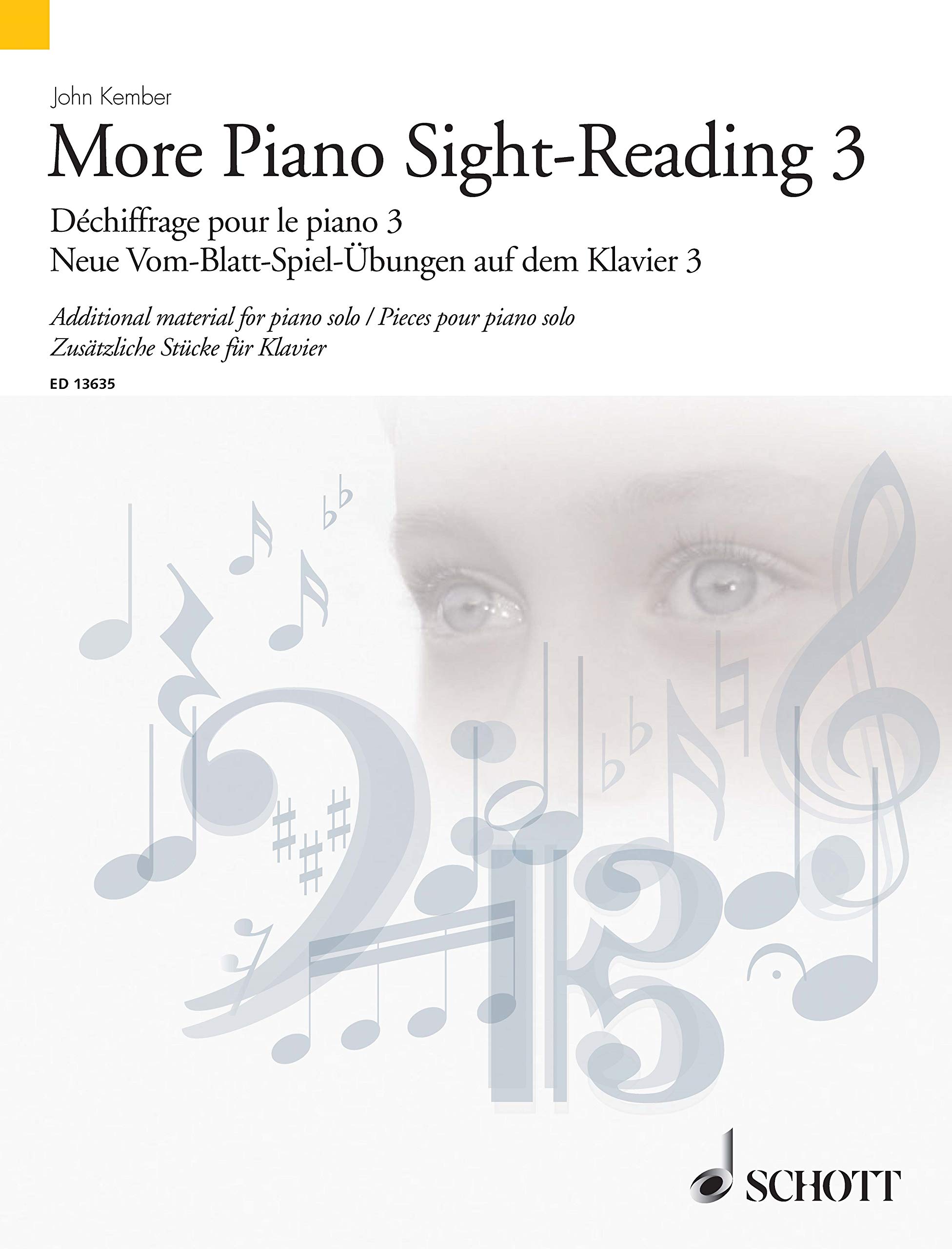 Piano Sight-Reading 3 Schott pour déchiffrer une partition de piano à la maison